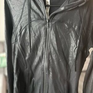 Lululemon Athletica Shimmering Black Bomber Jacket